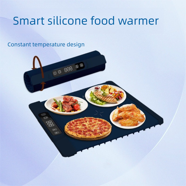 Silicone Food Warmer Mat, 38x45cm Foldable Insulation Heating Pad For Dining Table, Constant Temperature_voghion.com