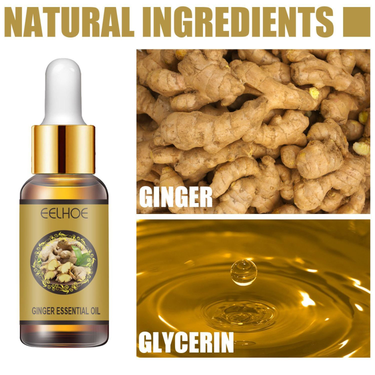 Ginger Body Shaping Oil Massage Firms Thigh Muscles, Waist, Abdominal and Hip Shapes, Moisturizes Skin 2024 _voghion.com