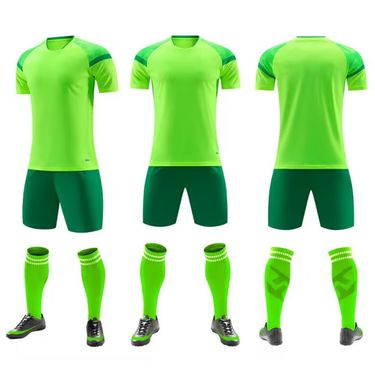 Men's Clothing competition training short-sleeved sports quick-drying women's jersey printed size football uniform suit male student_mkmklike.com
