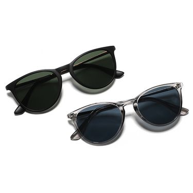 New European And American Sunscreen Children's Sunglasses Simple Elliptical Frame Travel Eye Protection Children's Sunglasses Baby Glasses_voghion.com