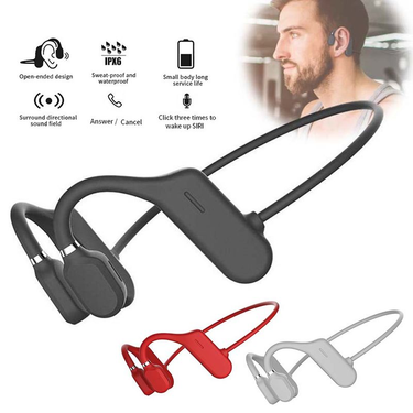 Wireless Sport Running Cycling Bone Conduction Bluetooth-compatible Earbud Headset Earphone_voghion.com