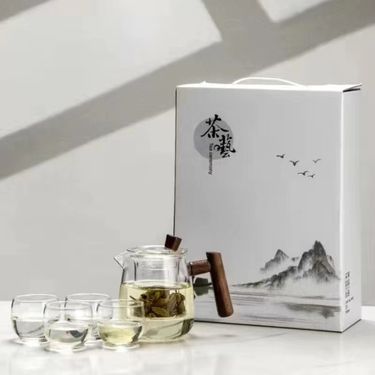 Wooden Handle Glass Teapot Single Pot Tea Water Separation Thickened High Temperature Resistant Heating Teapot Tea Set_voghion.com