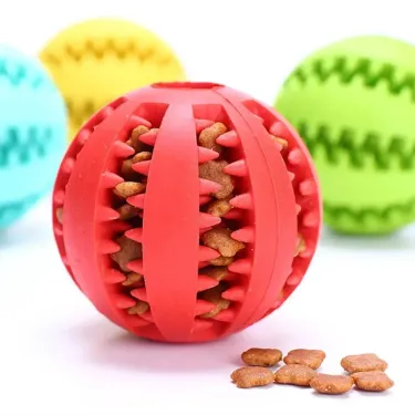 7/6/5cm Pet Dog Toys Cat Relieve Boredom,grind Teeth,leak Food Ball,bite Resistant,hidden Food,watermelon Ball,can't Be Broken By Biting_voghion.com