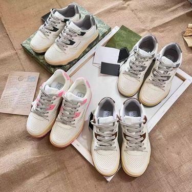 G Family Coupl's Whit Shos With Thick Sols, Sporty And Casual Styl, OOTD Comfortabl Koran Vrsion For Young_voghion.com