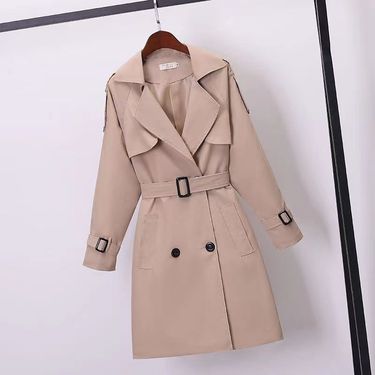 Women's Clothing High End Women's Coat Medium Length Fashionable Spring And Autumn Slimming Windbreaker For Women_voghion.com