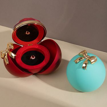 Spherical Bow Jewelry Valentine's Day Proposal Ring Box Rose Soap Flower Box Necklace Jewelry Box Birthday Anniversary Valentine's Day Proposal Gift_voghion.com