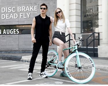 Fixed Gear Bicycle,Lightweight Simple Design For Students Adults, Men And Women, Popular On Social Media,_voghion.com