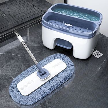New Home Use, One-Sweep Clean Hands-Free Washing, Dual-Use For Dry And Wet, Lazy Absorbent Mop, Flat Mop_voghion.com