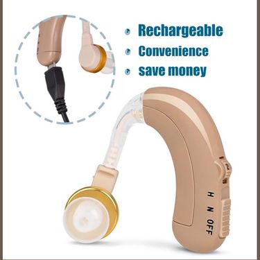 Rechargeable back hearing aid sound amplifier for the elderly_voghion.com