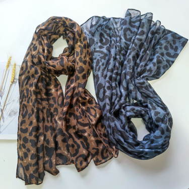 2025 European And American Trend Leopard Print 90cm Bali Women's Beach Sunscreen Air Conditioning Silk Scarf_voghion.com