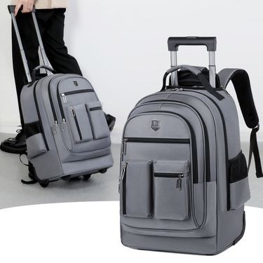 Travel Backpack Universal Wheel Business Trip Short Distance Luggage Bag Student Schoolbag_voghion.com