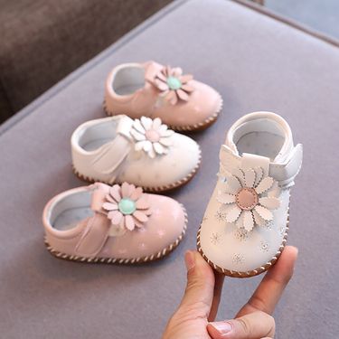 Mother & Kids Baby princess shoes for girls, baby closed toe shoes, 0-3 years old, 1 toddler shoes, soft bottom, non-slip, 6-24 months_voghion.com
