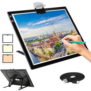 Rechargeable A4/A3 Pad Wireless Battery Powered Box Light Pad For Tracing Dia Painting, Sketching X-ray_voghion.com