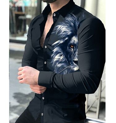 OEM/ODM Wholesale men's clothing men casual long sleeve shirt chemise-pour-homme-manche long fleuri549_voghion.com
