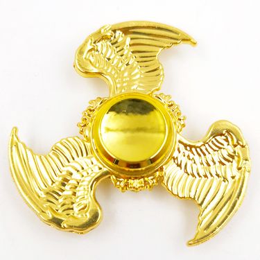 Zinc alloy electroplated colorful fidget spinner Metal finger gyro pressure relief spinning toy_voghion.com