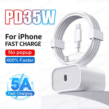 PD 35W Fast Charger For IPhone 15 11 12 13 14 Pro Max USB C Charger X XR XS Max Fast Charging USB Type-C Cable Phone Accessories_voghion.com