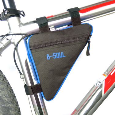 B-SOUL Bicycle Triangle Frame Quick Release Mountain Bike Front Cycling Gear Accessories Bag_voghion.com