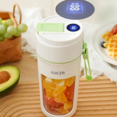 Digital Display New Household Small Portable Fruit Juicer Cup Outdoor Multifunctional Electric Juice Machine_voghion.com