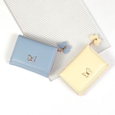 Small short summer women's wallet New INS small fresh multi functional storage PU coin purse_voghion.com