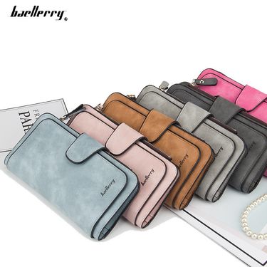 Cross-border hot selling long buckle women's wallet coin purse multi-color card slot mobile phone bag clutch bag card bag wallet_voghion.com