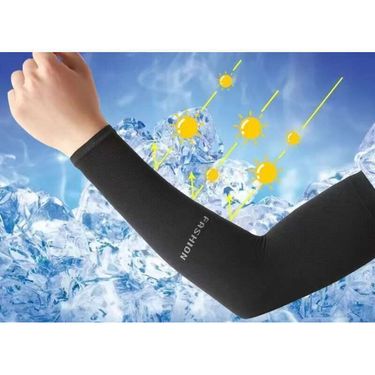 Summer Sun Protection Men's Women's Ice Silk UV Resistant Breathable Gloves, Sleeves, Cycling And Driving Arm Sleeves_voghion.com