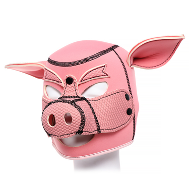 Masquerade Pig Hood Mask BDSM Pink New Party Pig Masks Play Bondage Soft Removable Pig Nose Sex Toy For Couple_voghion.com