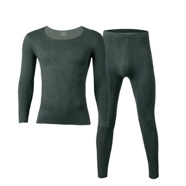 Orange Inner Men's Warm Underwear Set Winter Thickened Bottom, Comfortable Close fitting Autumn Clothes Pants for Home_voghion.com