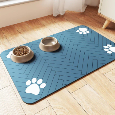Pet Placemat Dog Food Bowl Mat Drinking Feeding Placemat For Dog Cat Quick Dry Mat Waterproof Pet Bowl Pad Feeder Mats_voghion.com