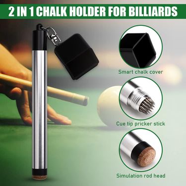 Pool Cue Metal Chocolate Leather Tip Needle Repairer Billiard Supplies_voghion.com
