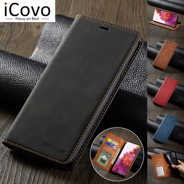 Leather Case for Samsung A53 A33 A13 A12 A22 A32 A52s A73 5G Wallet Flip Cover S22 S21 S20 FE Note 20 Ultra S10 S9 S8 Pl_voghion.com