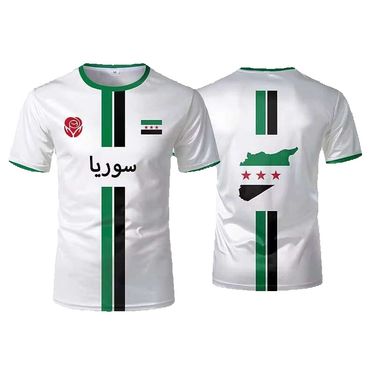 New Syria Football 3D Print T-shirt Syrian Flag Jersey Men/Women Oversized Casual Short Sleeve T Shirt Unisex Tops Tees_voghion.com
