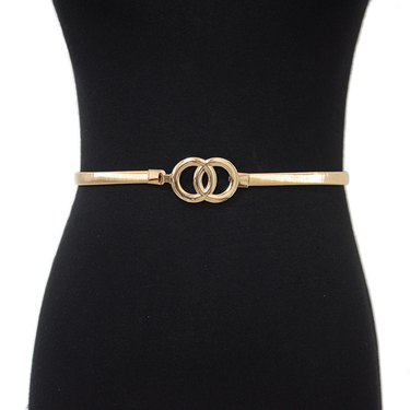 Women's New Belt Fashion Metal Elastic Waist Chain Circle Decoration Buckle Wedding Dress Accessories_voghion.com