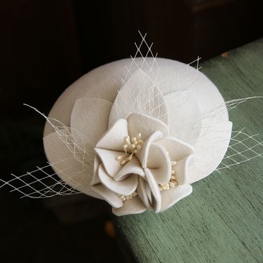 Women's Wool Autumn And Winter New Elegant Fashion Flower Decoration Hat_voghion.com