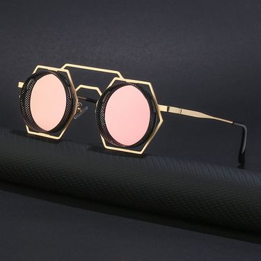 Steampunk style sunglasses for men, personalized metal sunglasses for women, trendy European and American cross-border wholesale shades_voghion.com