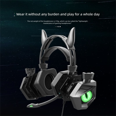 E-Sports Over-Ear G15 Gaming PUBG Sound Positioning 7.1 Noise Cancelling Surround Demon Headset Glowing Cool_voghion.com
