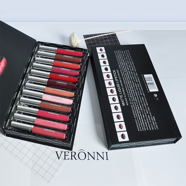 Matte 30% discount Veet Lipgloss Sexy Lipstick 6/12 Pcs/Lot Cosmetic Set Waterproof Long Lasting Lip Gloss Makeup Tint Kit_voghion.com