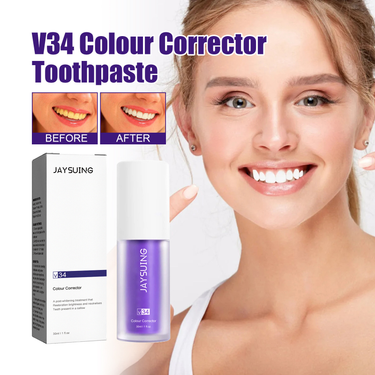Jaysuing V34 Purple for Cleaning Oral Odors, Stains, Whitening, and Caring Toothpaste_voghion.com