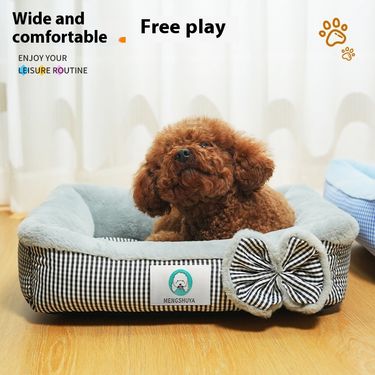 New Checkered Square Pet Open style Dog Bed, Mat, Four season Universal Comfort, Scratch resistant Cat Nest_voghion.com