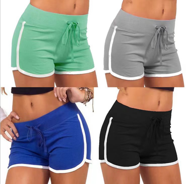 Women's Clothing Lace-Up Butt-Lifting Hot Pants, Outer Wear Fitness Running Yoga Sports Shorts_viptrois.com