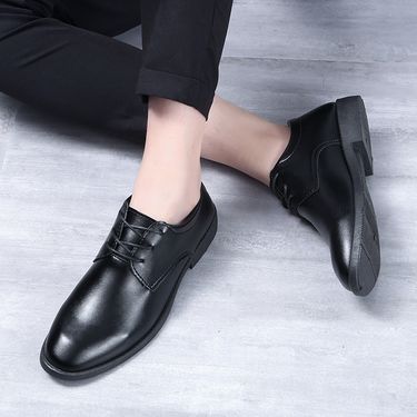 Unbeatable Quality Leather Groom And Best Man, Men, Business Attire, Casual British Youth Wedding Shoes, Leather Shoes For Men_voghion.com
