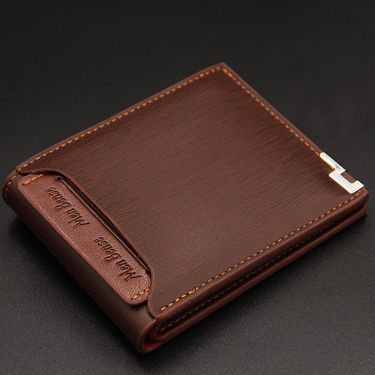 New Men's Wallet Short Multi-function Fashion Casual Draw Card Wallet Card Holders for Men Cardholder Bags with Free Shipping_voghion.com
