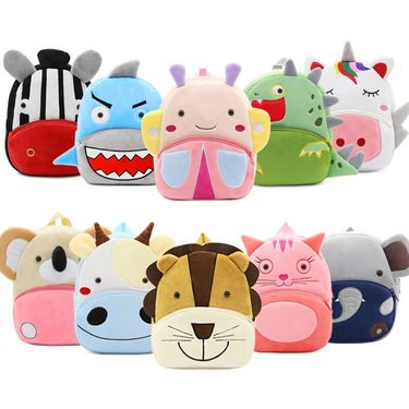 Cartoon Cute Plush Backpack Animal Backpack Boy Girl School Backpack Outing Leisure Bag_viptrois.com