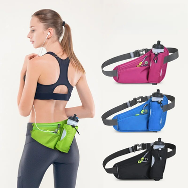 New outdoor sports waist bag, multifunctional fitness kettle waist bag, waterproof running phone bag, men's and women's large capacity sports bag_voghion.com