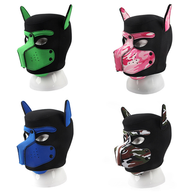 New adult sex SM alternative toy role-playing flirtatious dog head mask cover_voghion.com