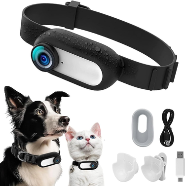 hot selling pet supplies cat and dog collar camera outdoor sports camera video mini body camera_voghion.com