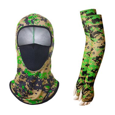 Cycling Mesh Breathable Face Mask Milk Silk Sun Protection Thumb Sleeve Set Outdoor Head Cover_voghion.com