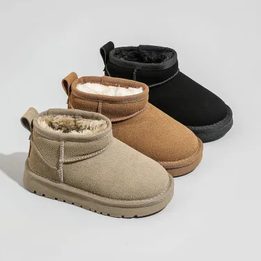Korean style children's shoes 26-41 sizes snow boots winter new thickened cotton for middle and large children_voghion.com