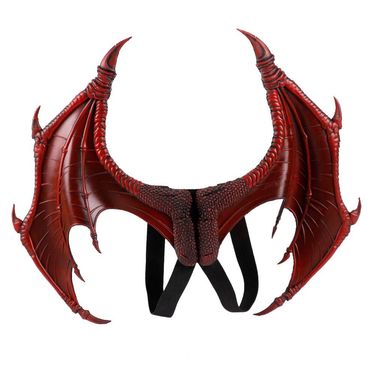 Halloween mardigras Carnival child child costume demon cosplay dragon wings cross border_voghion.com