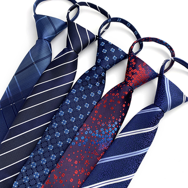 Zipper No-Knot Tie Men's Business Casual Suit Accessory_voghion.com