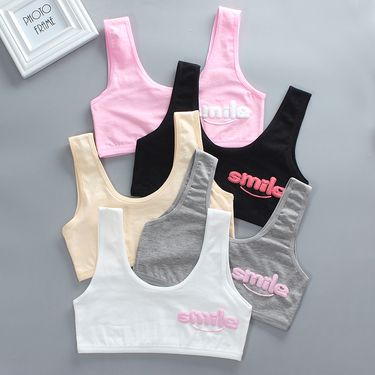 Children's Development Period Small Vest Underwear Double Layer Sling Cotton Foreign Trade Junior High School Girls_voghion.com